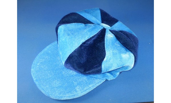 Sky Blue and Navy Flat Cap